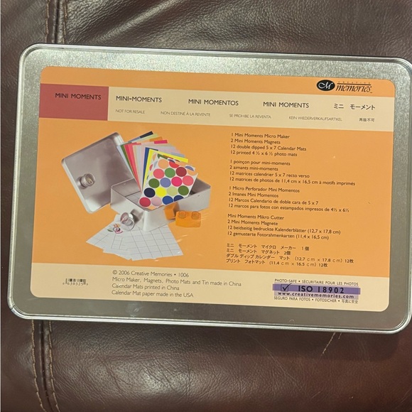 Creative Memories Mini Moments Retired Set-Colorful Polka Dot and Stripe Tray - Picture 2 of 16